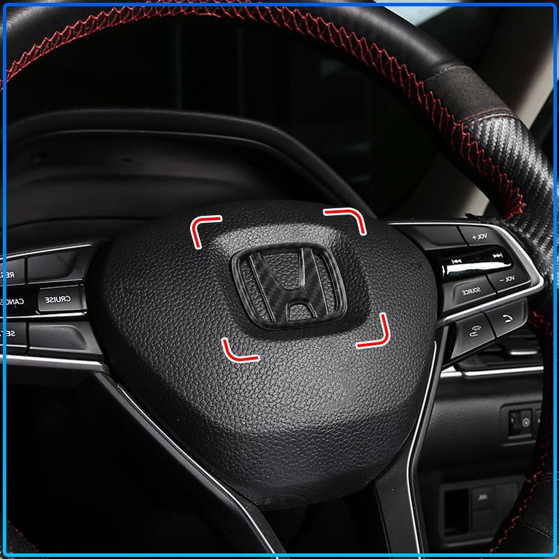 1pc ABS Car Steering Wheel Center Emblem Sticker For Honda Civci CRV Accord Mugen Prelude FIT City CRZ CRX Jazz D-series B-series H