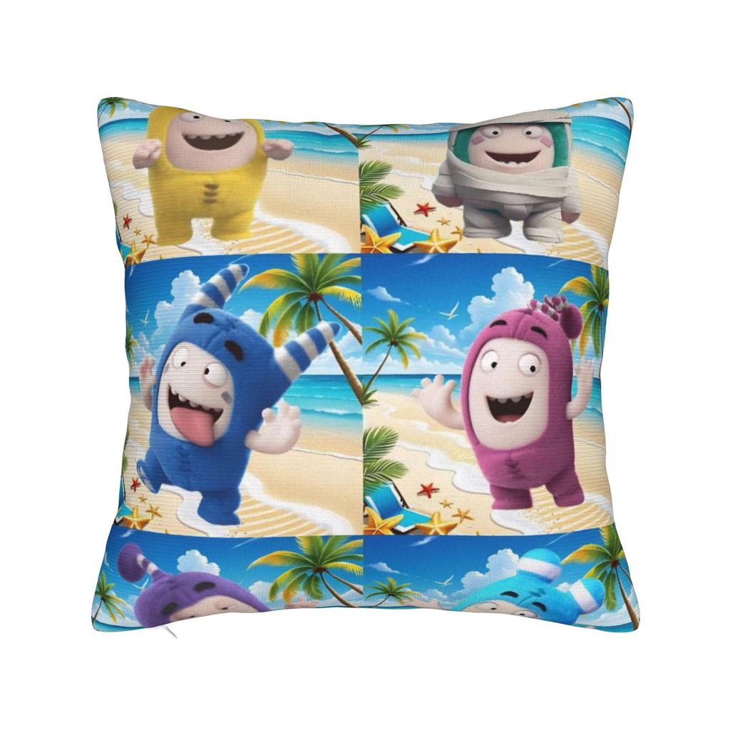 O-Oddbods Pillowcase Merch Printed Cushion Cover Decorations Throw Pillow Case Cover Home Multiple Sizes