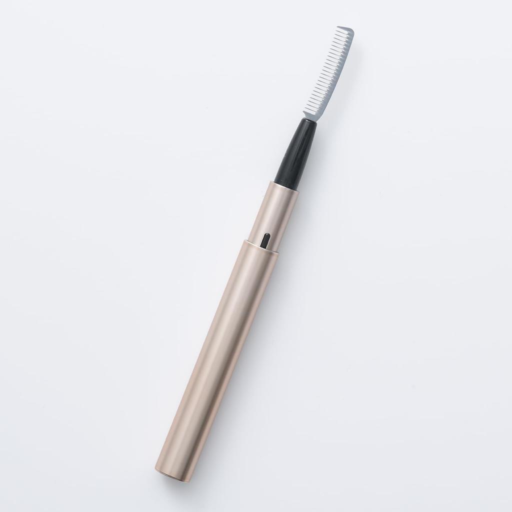 Kai Corporation Mini Maru Mascara Mini Metal Comb with Compact and KQ2212 Comb, Size, Slide-Out Cap, Portable,