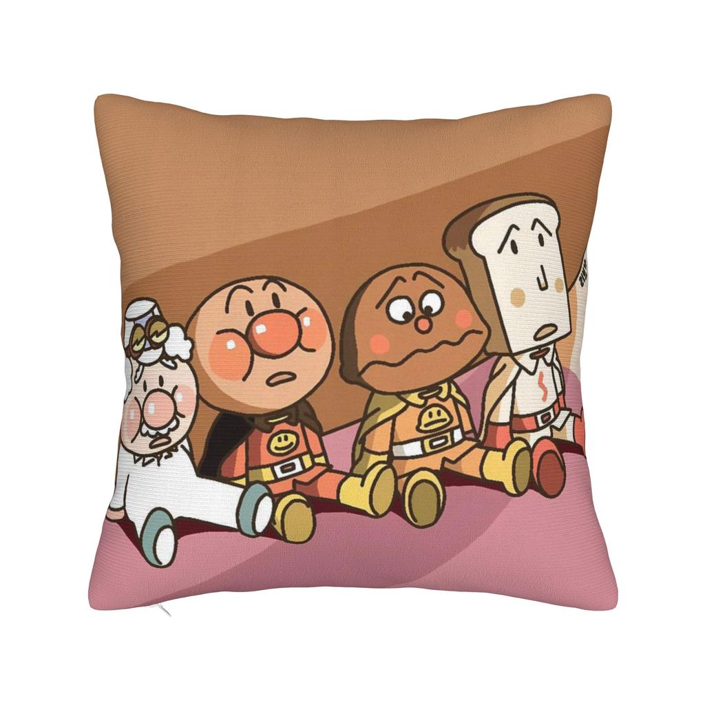 Anime Anpanman Pillow Cover  Design Cushion Cover Morden Pillow Case For Sofa Bedroom Home Decor