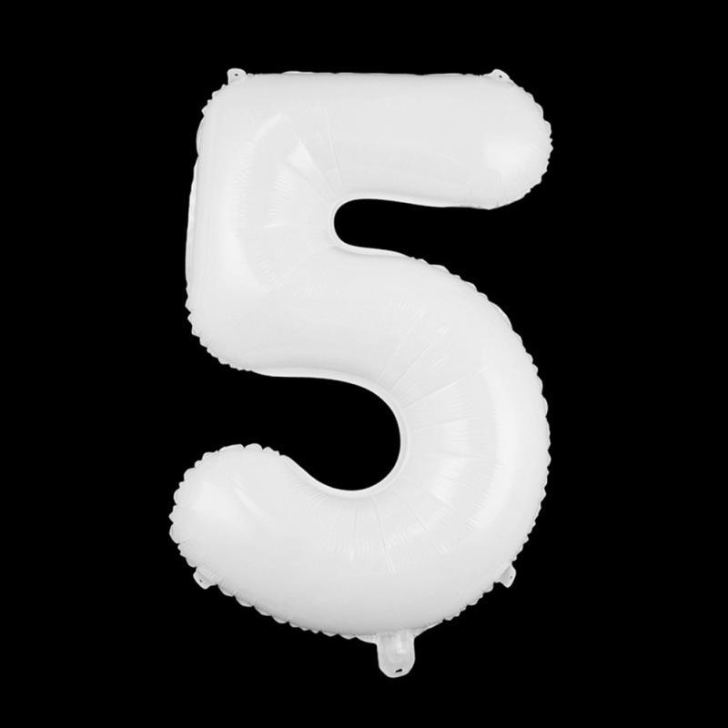 32-Inch White Digital Balloon for Birthdays, Proposals, and Parties