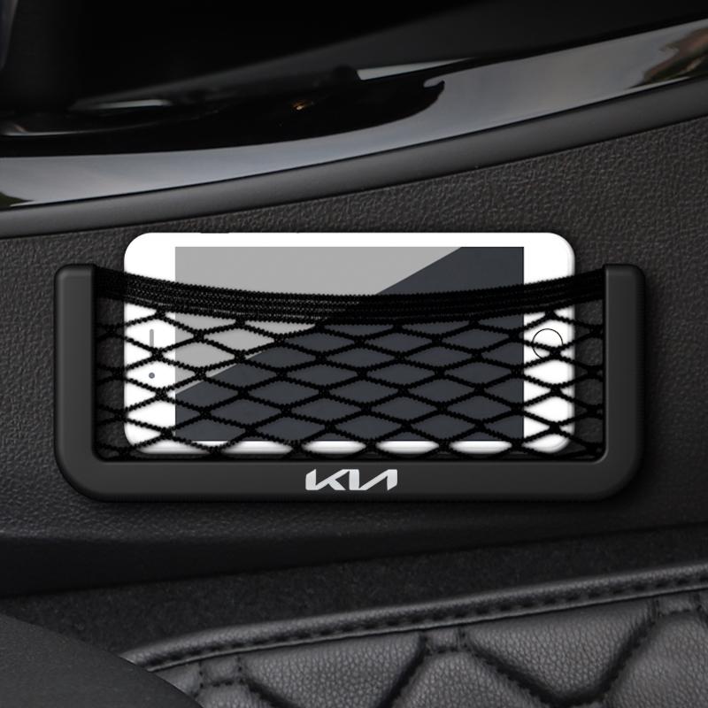 Car Storage Net Bag For KIA Sportage Rio Ceed Picanto K5 K9 Sorento Phone Holder Pocket Organizer auto Accessories car styling