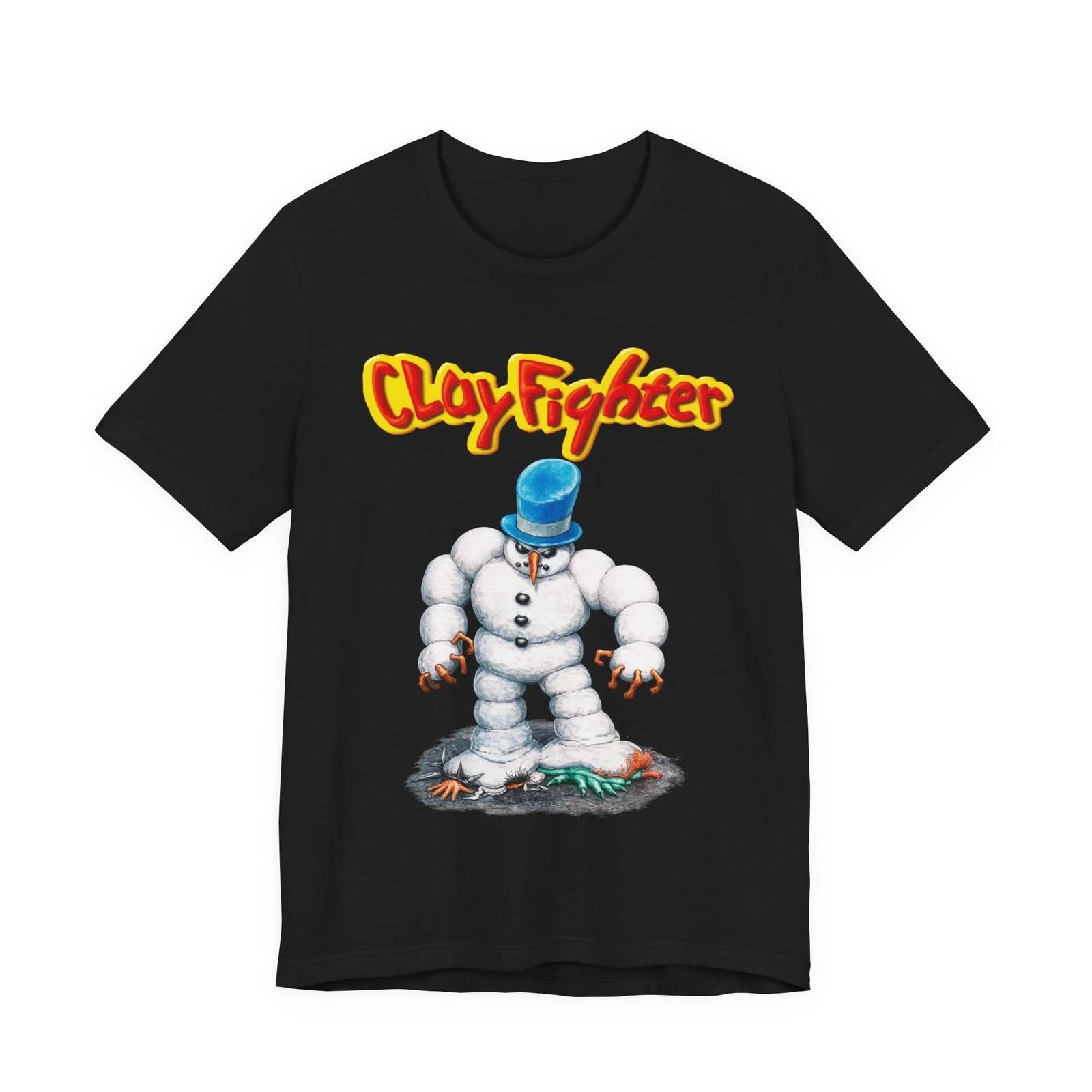 Clayfighter SNES Arcade Bad Mr Frosty Character Unisex Jersey Short Sleeve Tee 3XL