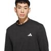 CLIMACOOL Twistknit Jacquard Mock Neck Long Sleeve Shirt [Adidas] Black/Black J/M