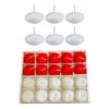 White Floating Candle, Unscented SoyWax Waterproof Tealights for Pool, Spa, Bathtub Decoration, 3.5-4 Hour Burn Time