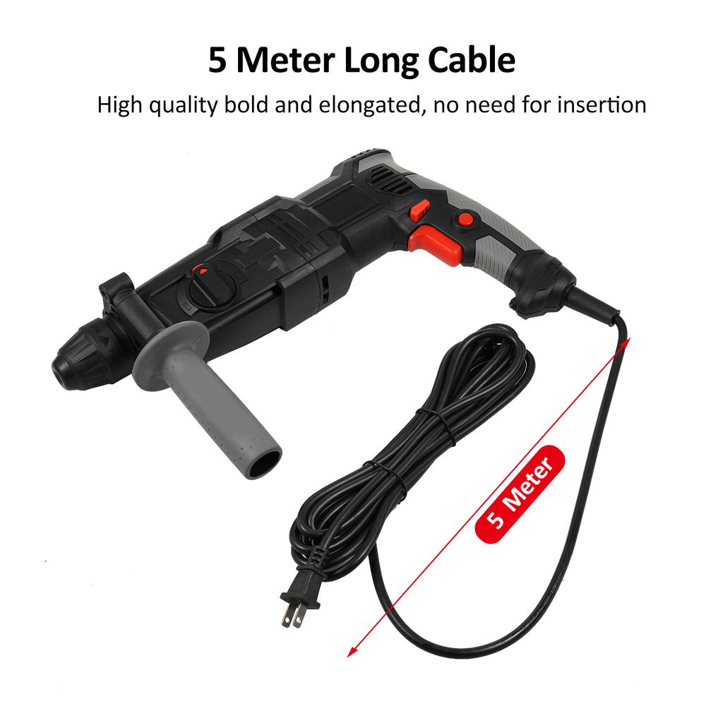 AC110V 800W High Power Rotary Hammer Drill Electric Hammer ConcreteMasonry Rotary Hammer with