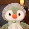 1pc 28 /38 /50cm Cute Penguin Plush Pillow Toys Lovely Penguin With Lace Dolls Stuffed Soft For Girls Appease Playmate Pillow Gift