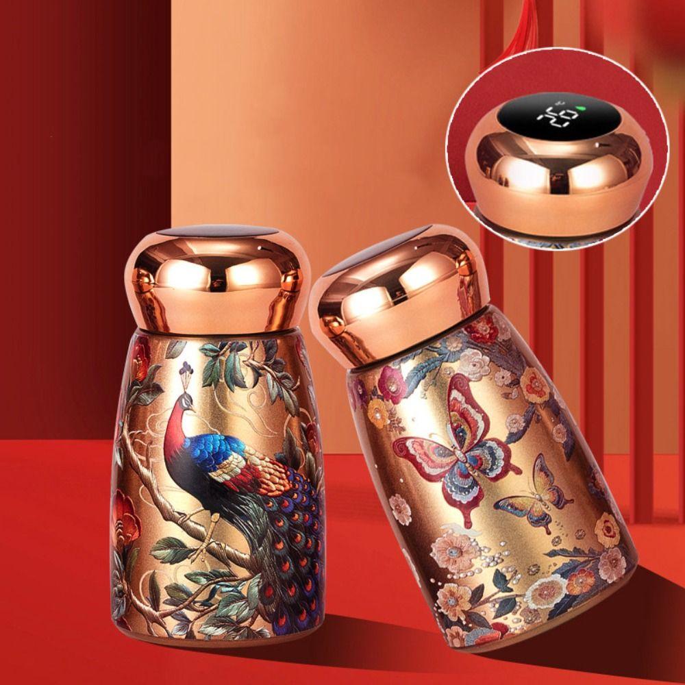 Stainless Steel Insulated Cup 230ml Leak Proof Coffee Mug Intelligent Temperature Portable Hot Cold Water Bottle Outdoor Hiking