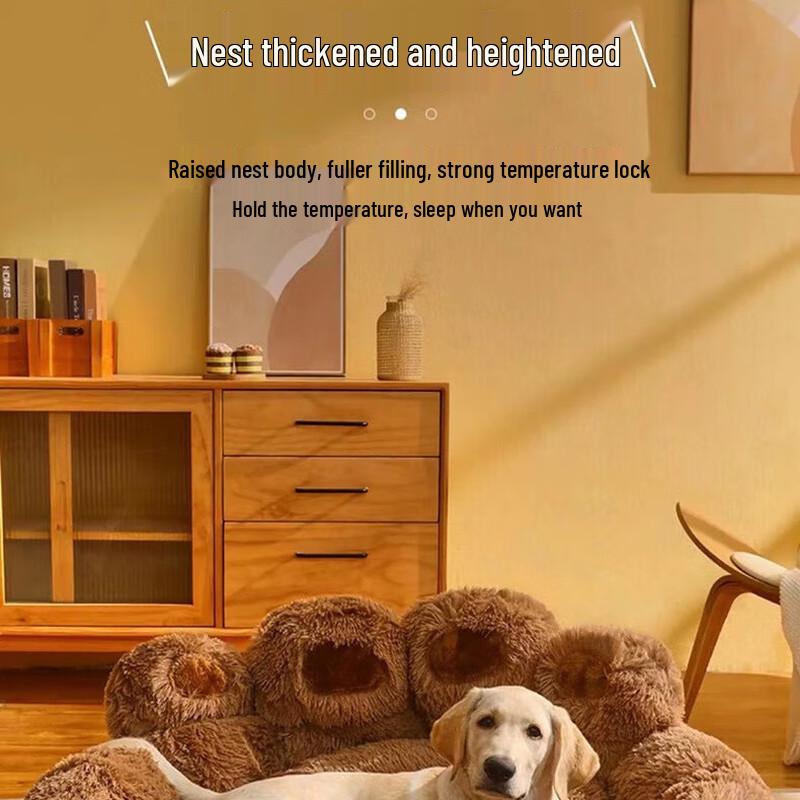 Winter Warm Plush Pet Sofa Bed
