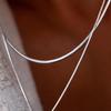 Saint Delan Snake Bone Necklace for Men - Trendy Korean Style with Square Chain and Minimalist Design