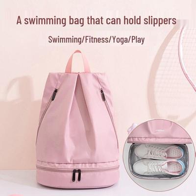 Waterproof Beach Backpack Swim Bag with Wet/Dry Separation & Small Pouch for Men & Women