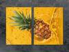 SZKLANA PŁYTA OCHRONNA DESKA 75x52 ANANAS
