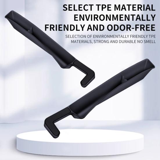2Pcs Car Seat Gap Fillers Automotive Seat Organizer Large Capacity Easy Installation Universal Car Interior Seat Gap Storage Box