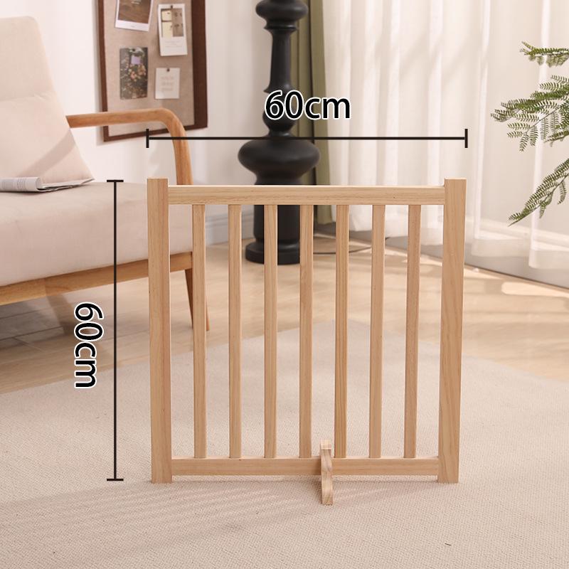 Foldable Solid Wood Dog Fence - Detachable, Easy to Store, Eco-Friendly, Natural Finish, Versatile Dog Cage