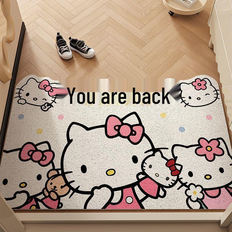 Hello Kitty Non-Slip Cartoon Floor Mat - Cuttable Door Entrance Doormat