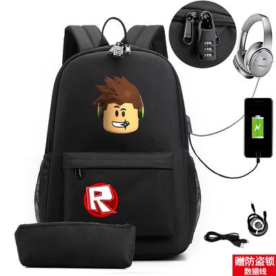 Cool Game Merchandise Lightweight Schoolbag Student Large Capacity Usb Pencil Case Set Backpack