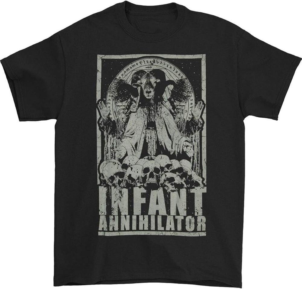 

Винтажная хлопковая черная футболка унисекс с принтом группы Infant Annihilator S-5XL S