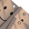 Cute Smile Face Design Shower Curtain For Bathroom - Waterproof And Durable With Easy Installation For Stylish Home Upgrade