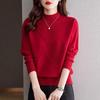 Half Turtleneck Sweater Women's Autumn and Winter Loose Fashion Inner Knitted Bottoming Shirt Top