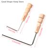 1PC 4mm 5mm Wooden Handle For Adjustment Rod Hexagonal Wrench Guitar Special Wrench Extended Version Neck Guitar Tool