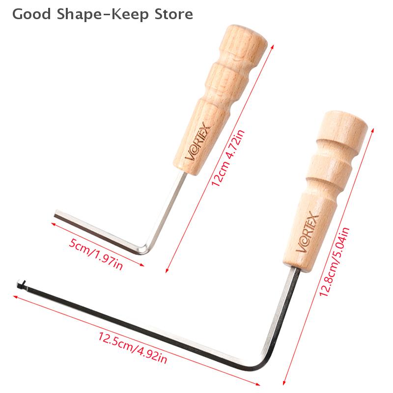 1PC 4mm 5mm Wooden Handle For Adjustment Rod Hexagonal Wrench Guitar Special Wrench Extended Version Neck Guitar Tool