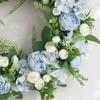 Artificial Peony Flower Wreath Blooming Silk Peonies for Spring Floral Wedding Indoor