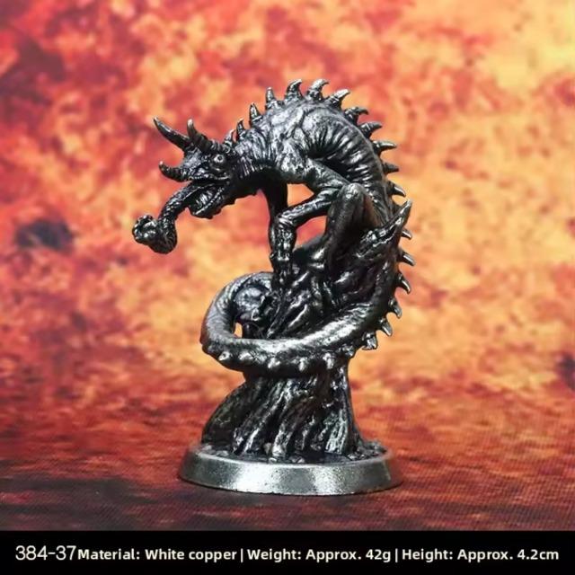 Cupronickel Metal Demon Undead Miniatures Fantasy RPG Tabletop Game Figures for Pathfinder & Similar Tabletop Gaming