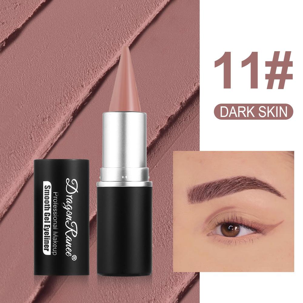 12 Colors Colorful Eyeliner Long-Lasting Waterproof Smudge-Proof In Black White Blue Purple Green Versatile for Lip Liner & Eye Makeup