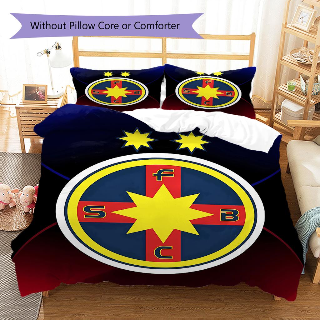 FCSB Pattern Bedding,Quilt Set Quilt Cover Pillowcase Home Birthday Gift (1 * duvet cover + 2 * pillowcase, without core)