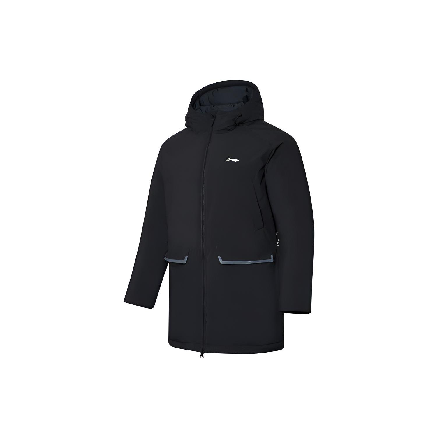 Li Ning Down Jackets Men s Black Hooded Moderate AYMQ131-2 XXL