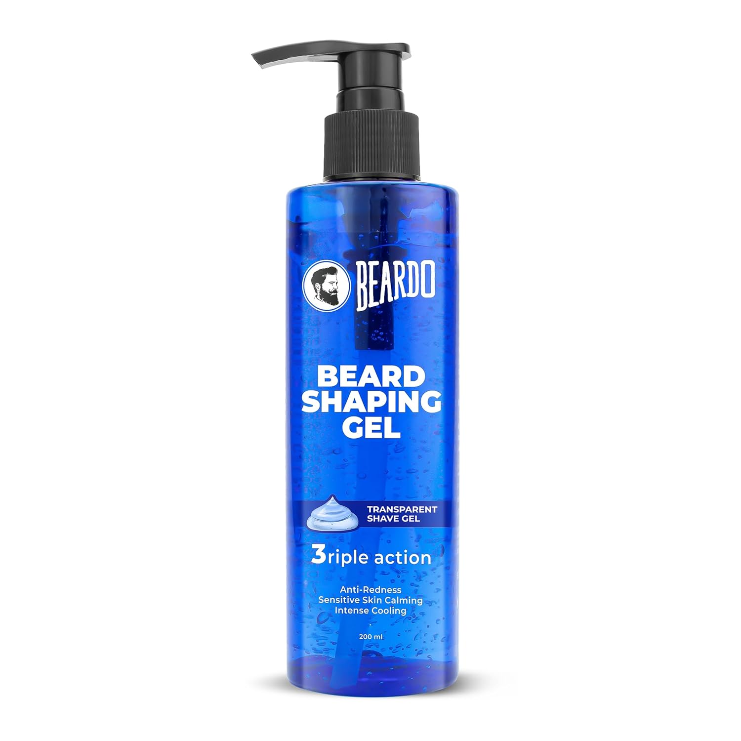 

Beardo Beard Shaping Gel 200ml Pack of 1 | Transparent Shaving Gel for Men | Anti-Redness, Calming, Cooling for Sensitive Skin