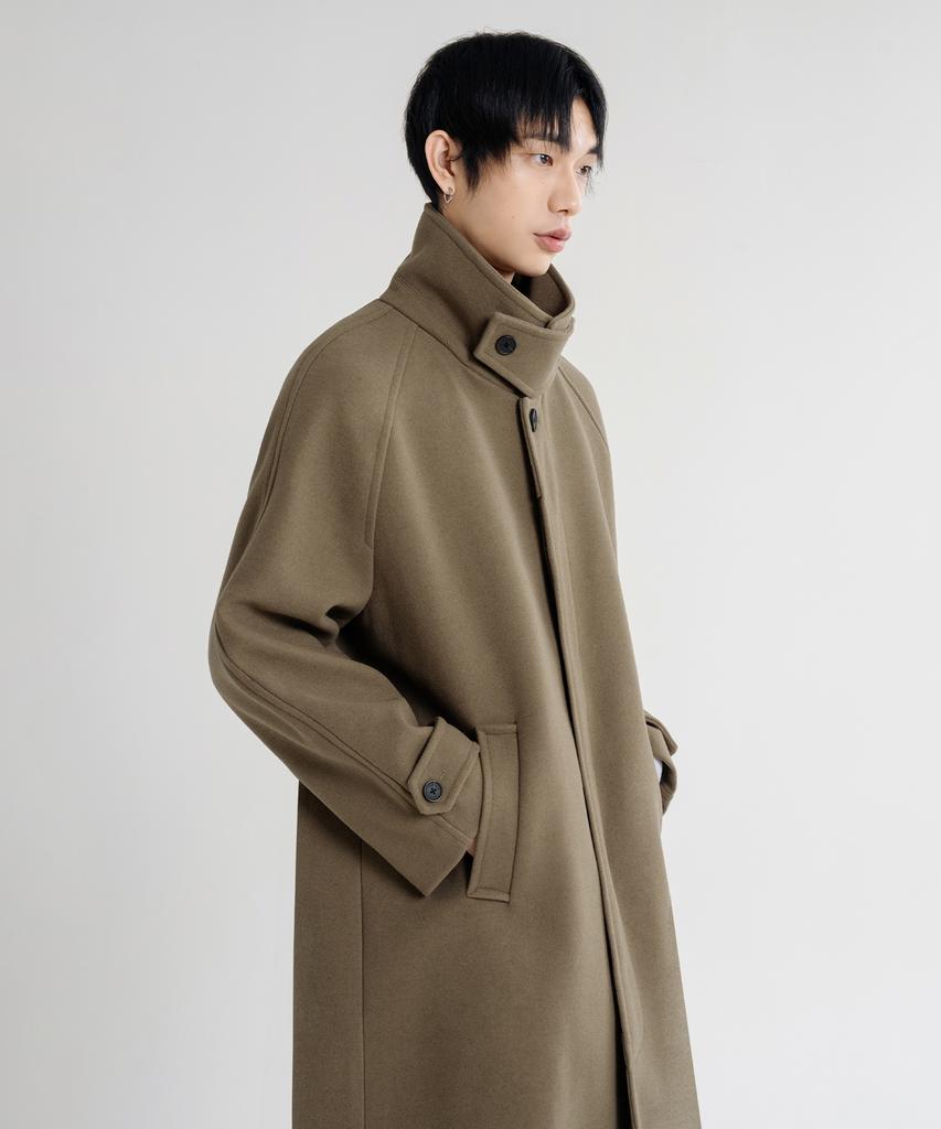Lemain Second Wool Blend Oversized Balmacaan Coat [Beige]