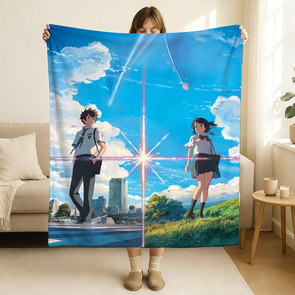 Movie Your Name Blanket Soft and Skin Friendly For Couch Bed Napping Bedspread All Seasons Comforter