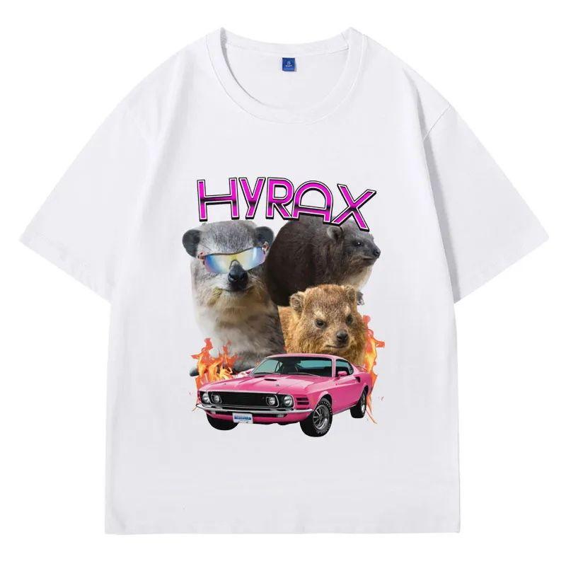 Cute Guinea Pig Men's Pattern Print Short Sleeve Summer Casual Versatile Street Atmosphere T-shirt Cool Breathable Oversized Top