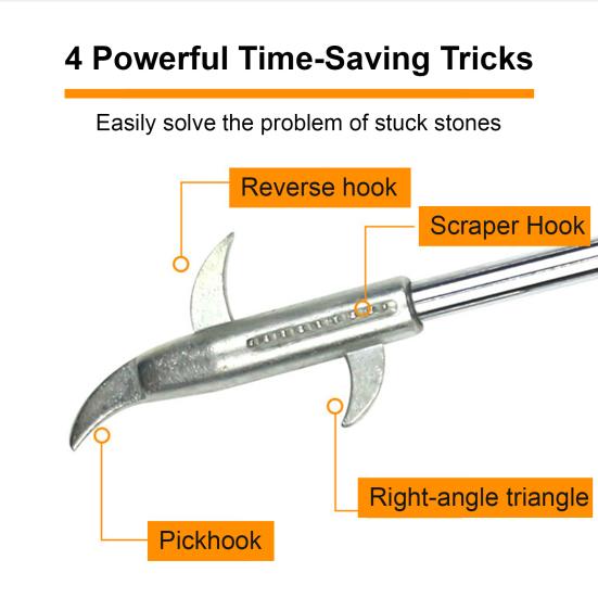 Tire Tread Groove Stone Remover Cleaning Hook, Car Gap Buckle Portable Hook Cleaner Universal Tool Automotive Repair