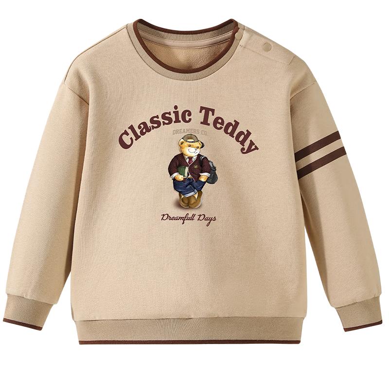 Classic Teddy Boys' Versatile Pullover Sweatshirt