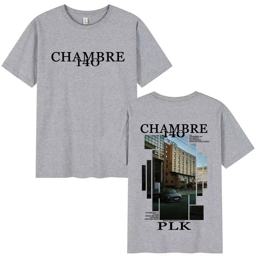 2026 Summer Rapper Plk CHAMBRE 140 Pt3 Tour Merch Mens Hip Hop Street Fashion 100 Pure Cotton Printed Unisex Tshirt