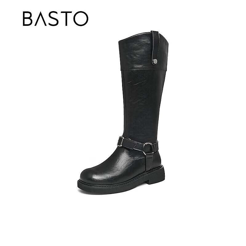 BASTO Women s Retro High Knight Boots 35 чёрный