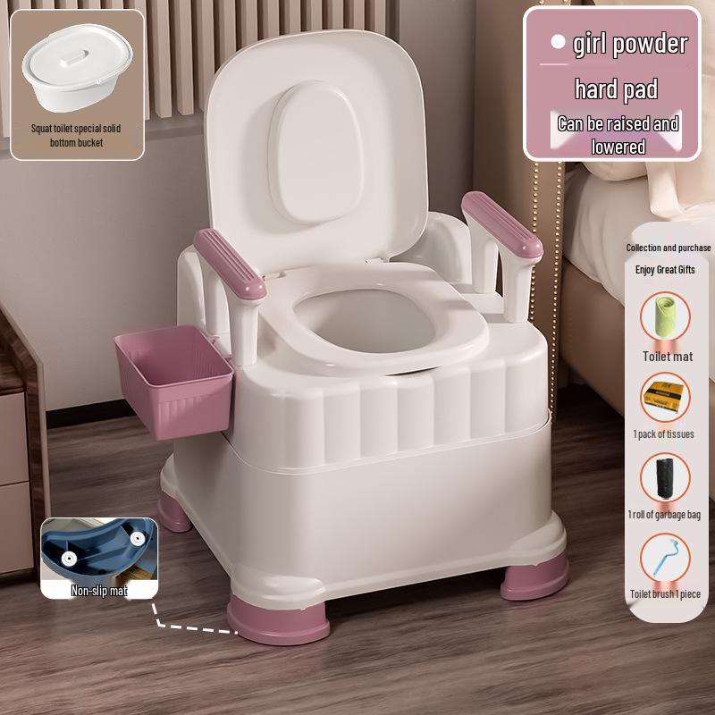 Portable Commode Chair for Adults: Ideal for Elderly, Pregnant Women, and Indoor Use