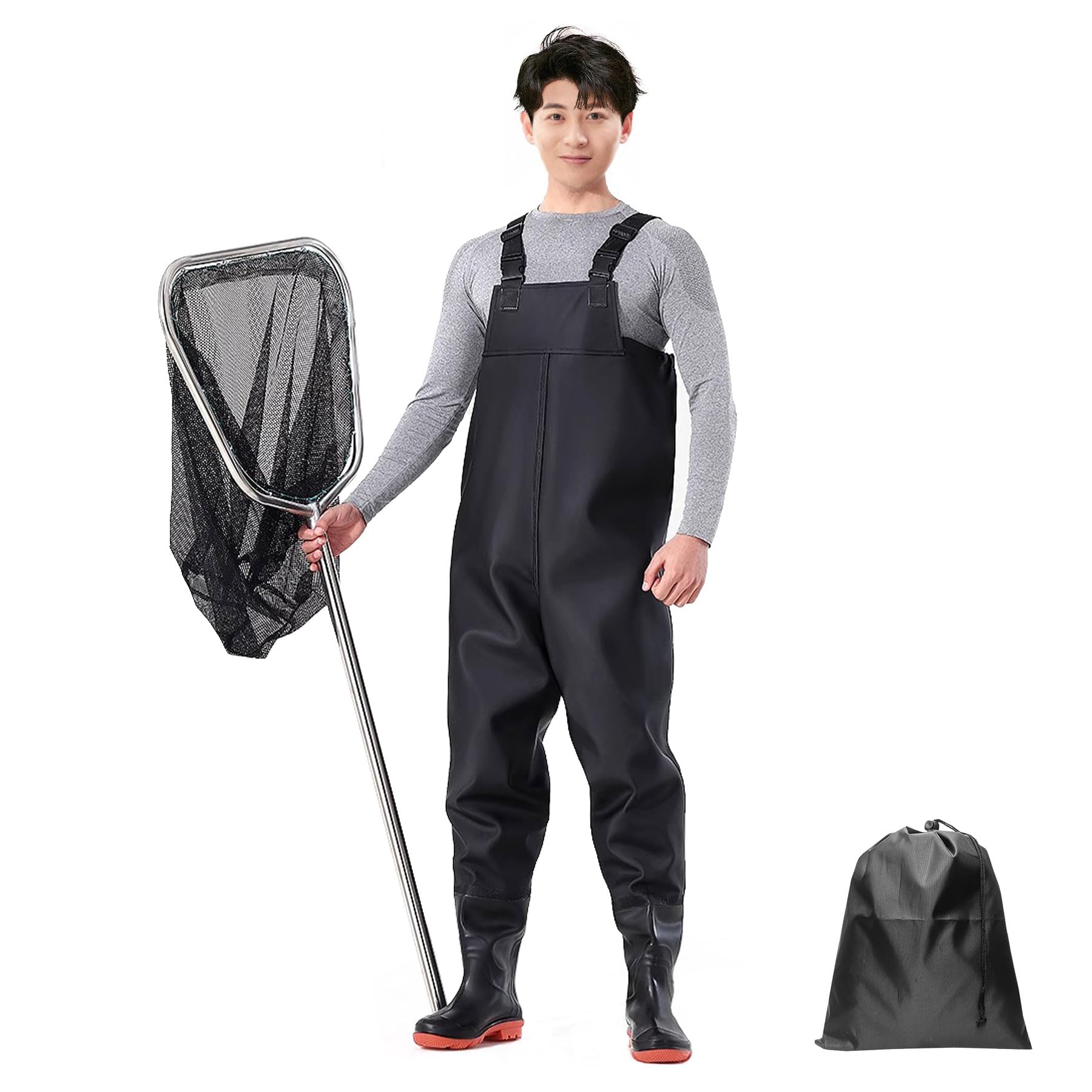 

Полностью Для Катастрофы Полностью Забродивший Легко Надевать и Снимать Рыболовное Снаряжение [ATHULYA] Вейдерсы, Водонепроницаемые, Легкие, Рыбалка, Ручьи, Работа, Рабочий, чёрный