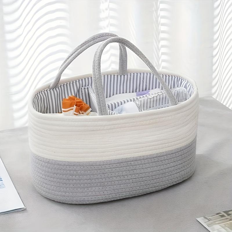 

Portable Storage Baskets: The Detachable Compartment Design - Suitable for Storing Clothes, Tissues, Etc. - Home Storage белый