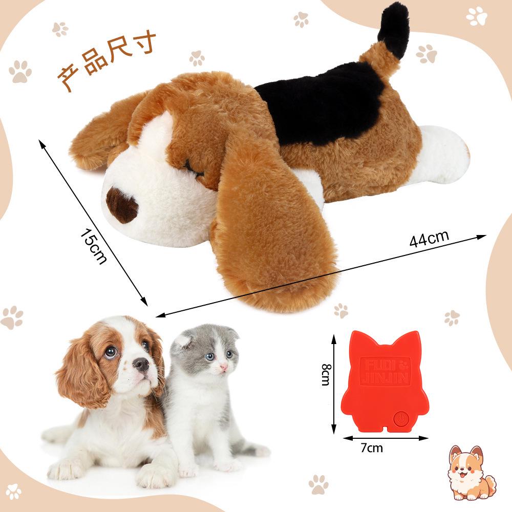 Peluche Antiansia con Battito Cardiaco per Animali Domestici - Cuscino Rilassante per Cani e Gatti