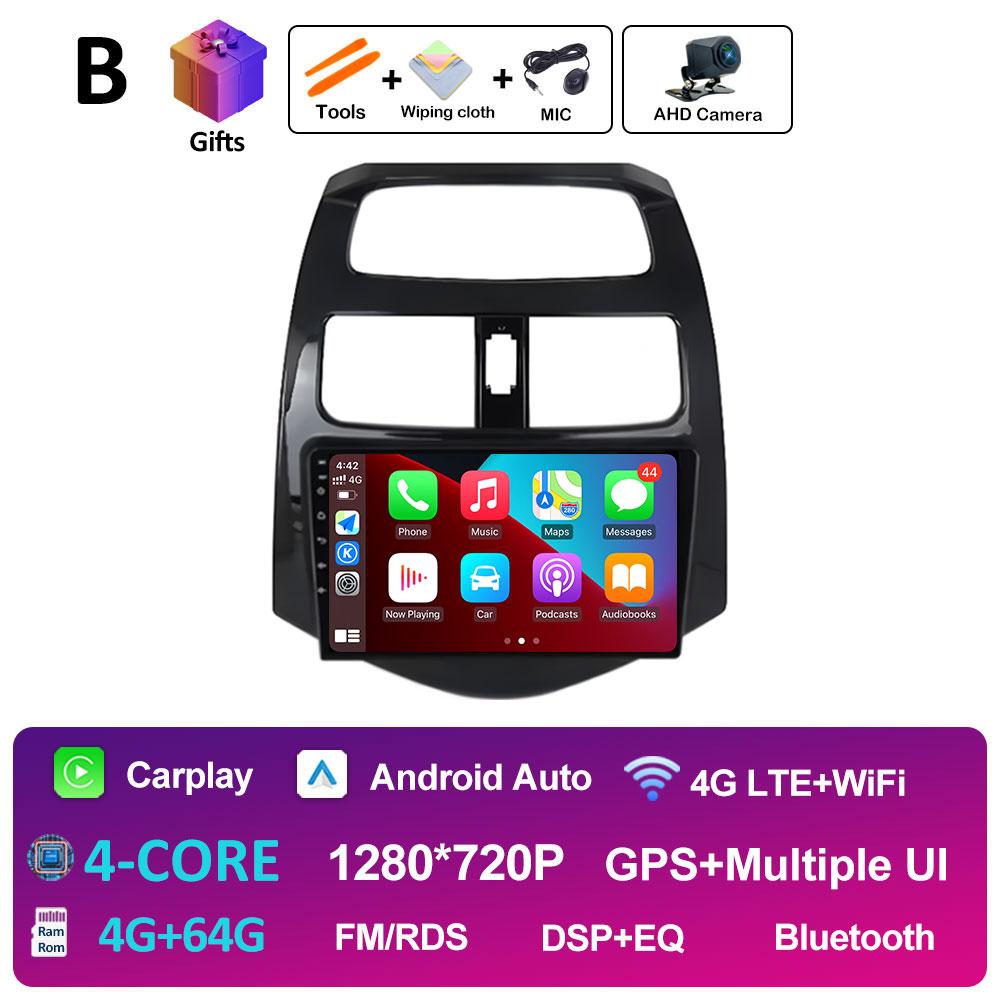 Intelligent System GPS Navigation For Chevrolet Spark Beat Matiz Creative 2009 2010 2011 - 2016 Cooling fan Android Auto No 2din