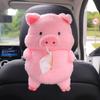 Kawaii Car Tissue Box Plush Doll Piggy Sheep Napkin Tissue Paper Holder Car Styling Portable Paper Case Home Napkin Paper Holder