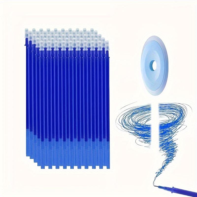 50pcs Erasable Gel Pens -0.5mm Point - Heat &Rub Resistant - Ideal for School & Office Use (30 Refills+3 Pens+2 Eraser)