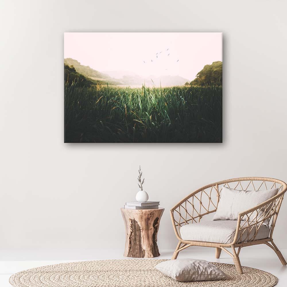 Plátno, Ptáci na mokřadu