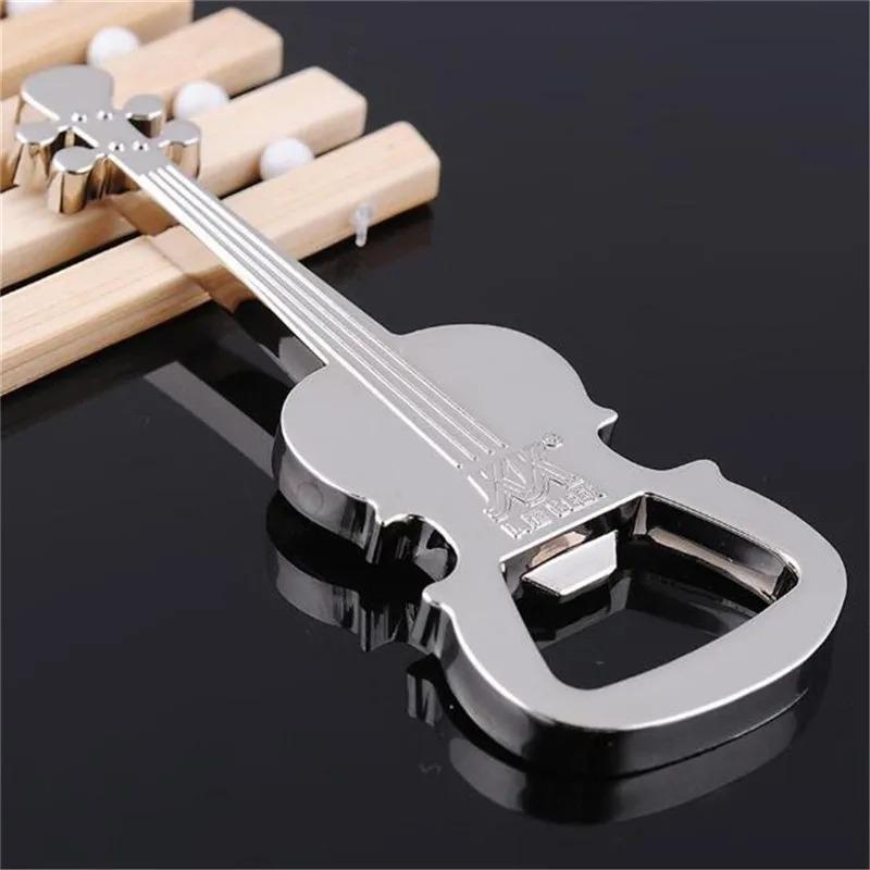 3pcs Creative Guitar Beer Bottle Opener Musical Keychain Unique Music Gift for Men Novelty Opener Key Ring Kitchen Gadget