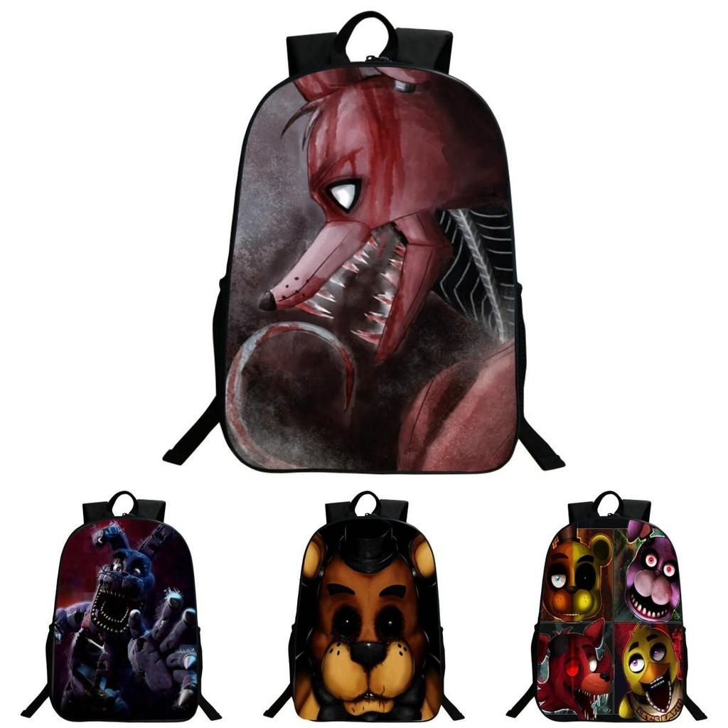 Durable Five Nights At Freddy's School Backpack Featuring Freddy Chica Foxy Bonnie