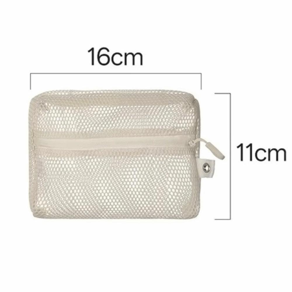 

Creative Mesh Storage Bag See-Through Portable Handheld Toiletry Bag Large Capacity Organizer Pouch
