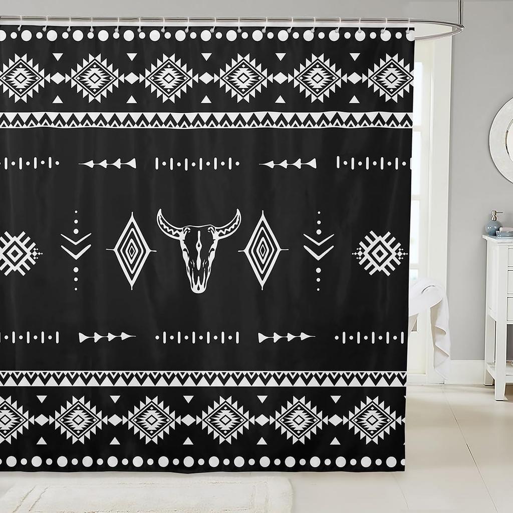 Japanese Style Bathroom Accessories Dragon Shower Curtain Magical Animals Bath Curtain Western Wildlife Theme Bathroom Sets